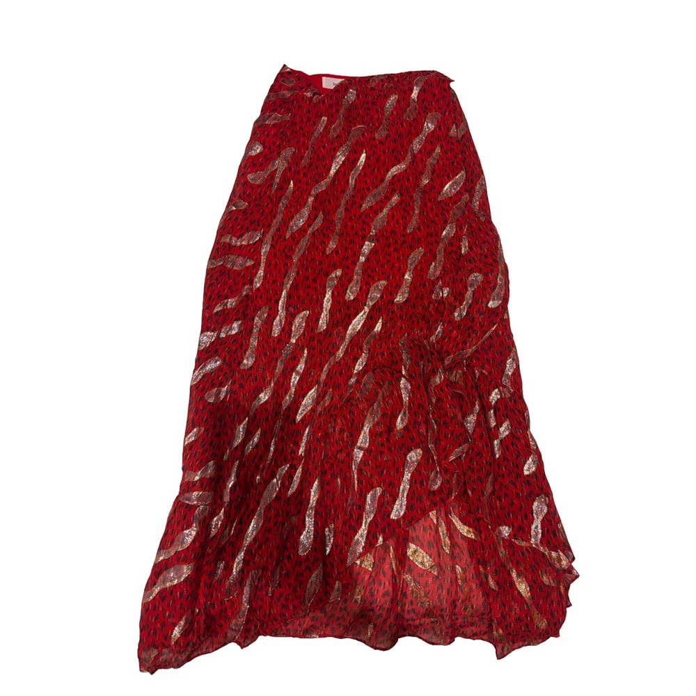 ba&sh Red Maxi Skirt